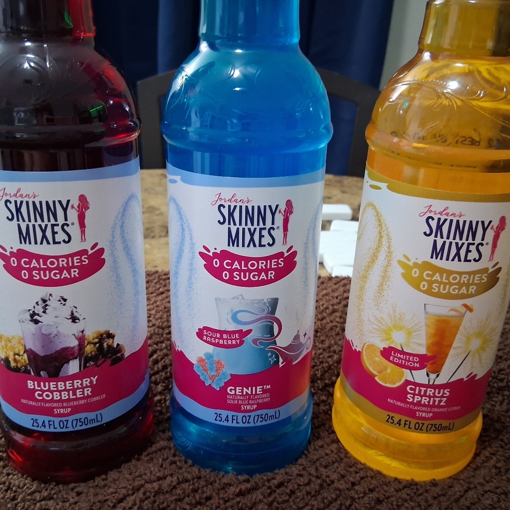 Blueberry Cobbler, Genie, and Citrus Spritz Syrup Set